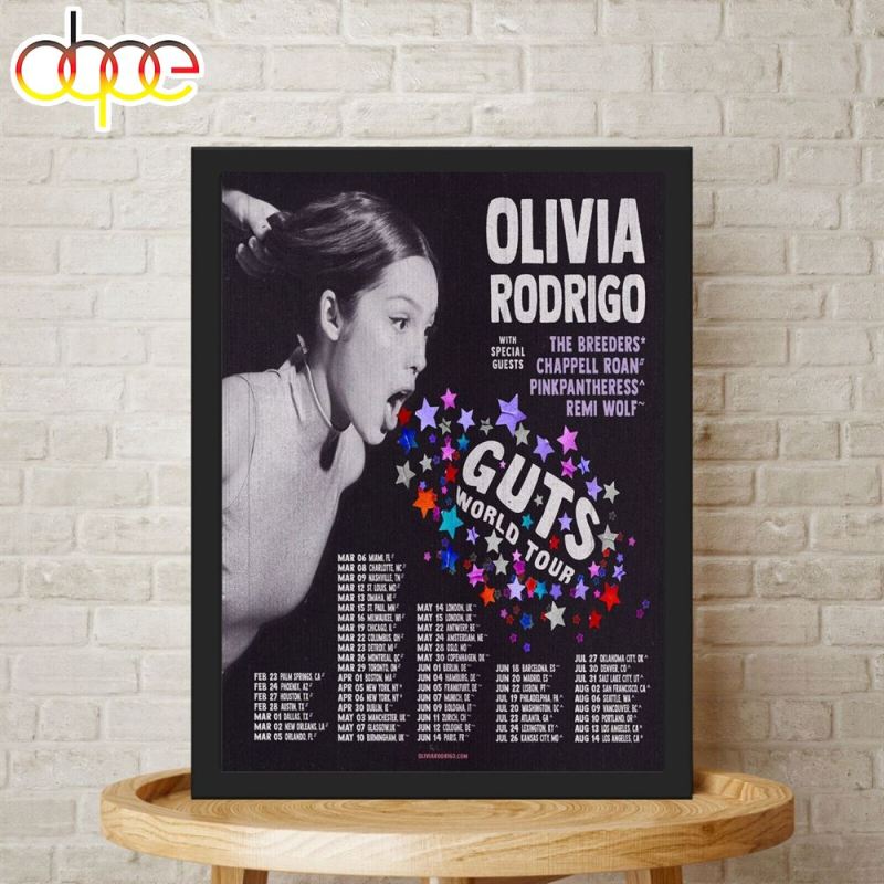 Olivia Rodrigo Guts Tour With The Breeders 2024 Poster Canvas Olivia Rodrigo Guts Tour With The Breeders 2024 Poster Canvas IDF173416 Idea Fanatic