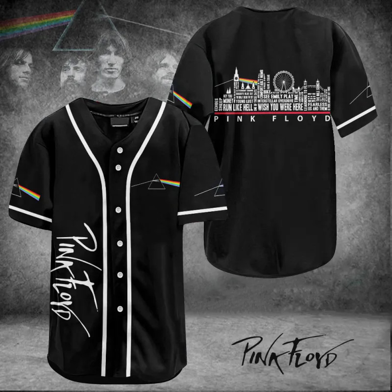 PF060124LNQ6TTT mk 1 Pink Floyd Darkside Of The Moon Baseball Jersey IDF870275 Idea Fanatic