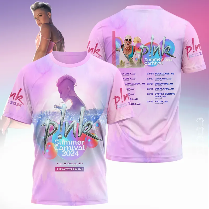 PIN010224LNQ7DKD mk P!nk Pink Singer Summer Carnival 2024 Tour 3D Shirt Hoodie Gift For Pink Fan PIN010224LNQ7DKD Idea Fanatic