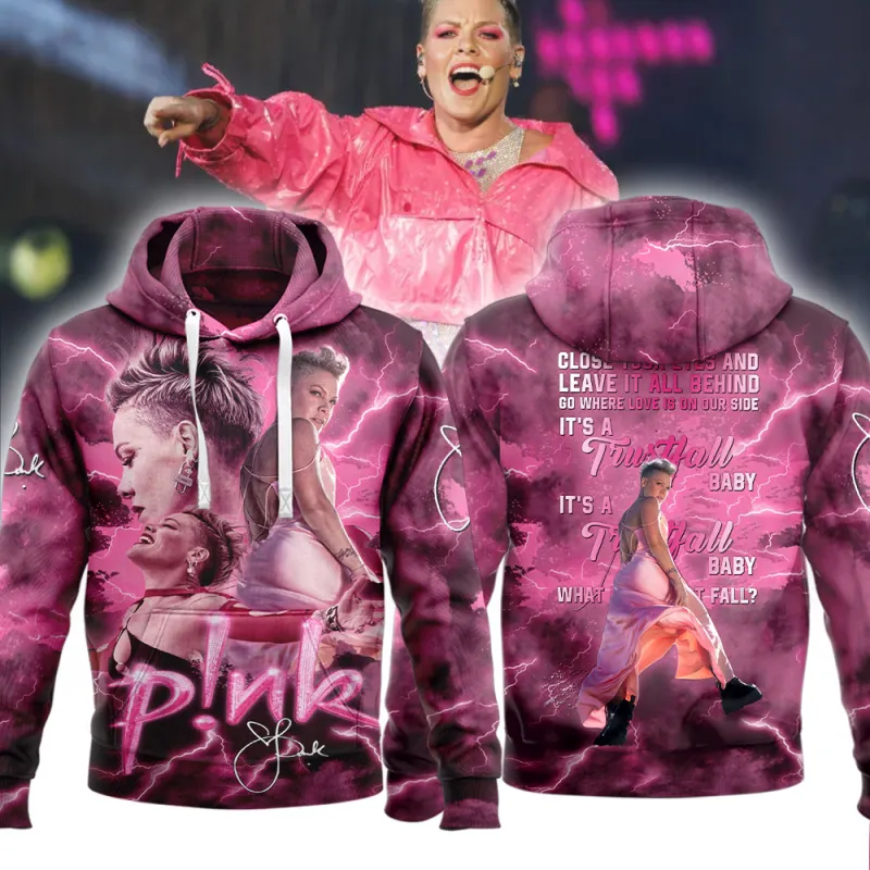 PIN010324LNQ18TTT mk2 P!nk Singer TRUSTFALL Limited Edition 3D Shirt Hoodie PIN010324LNQ18TTT Idea Fanatic