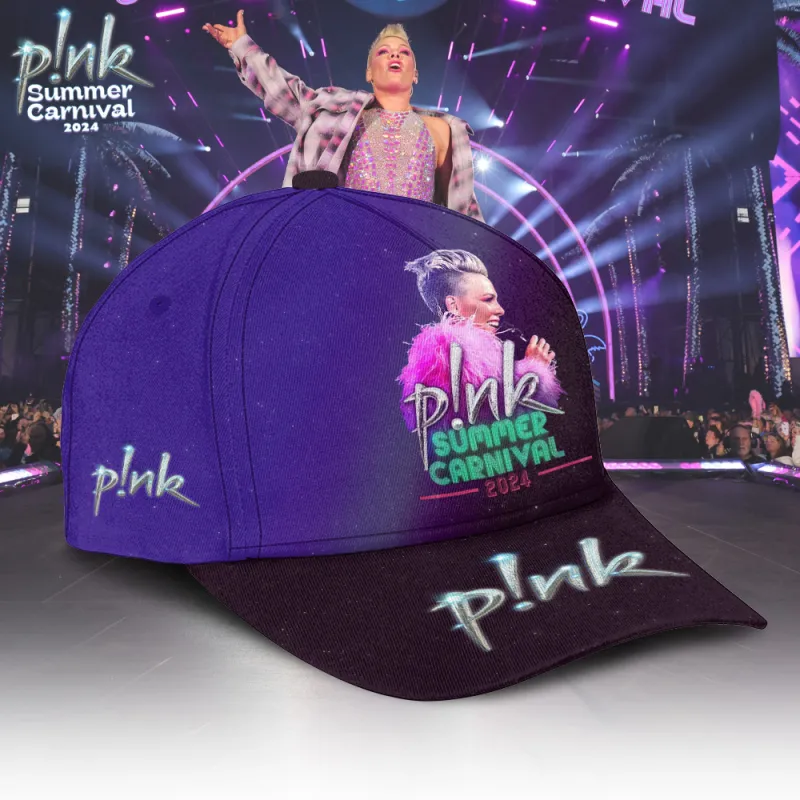 PIN020224LNQ1TTT mk2 P!nk Pink Singer Summer Carnival 2024 Tour Classic Cap PIN020224LNQ1TTT Idea Fanatic