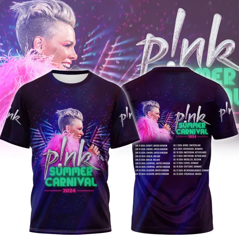 PIN280224LNQ4VKH mk P!nk Singer EU Summer Carnival 2024 Tour 3D Shirt Hoodie PIN280224LNQ4VKH Idea Fanatic