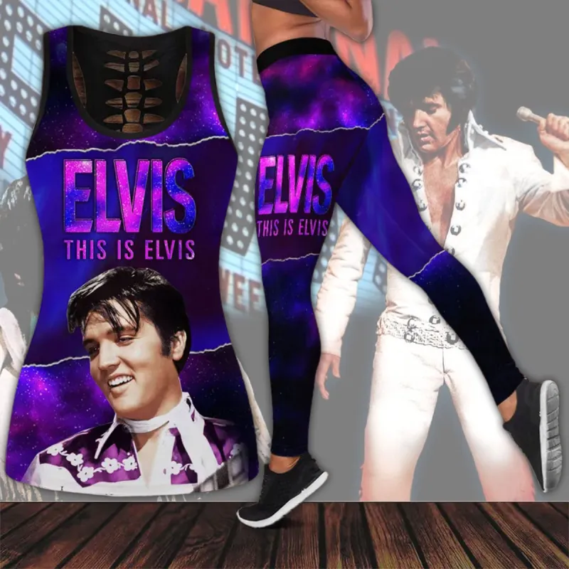 PL050424M55 mk Elvis Presley Hollow Tank Top Leggings EPR050424M13 Idea Fanatic