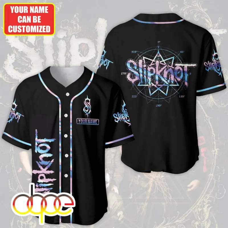 Personalized Slipknot Neon Baseball Jersey Shirt Personalized Slipknot Neon Baseball Jersey Shirt IDF178564 Idea Fanatic