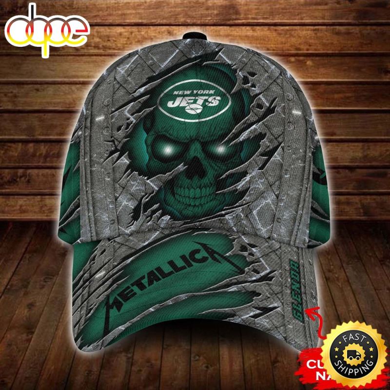 Personalized New York Jets Metallica Band Skull 3D Classic Cap IDF121336 Idea Fanatic
