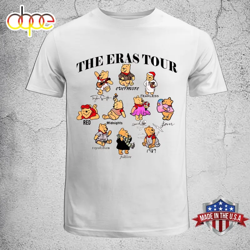 Pooh Taylor Swift The Eras Tour Disney Winnie The Pooh Unisex T Shirt Pooh Taylor Swift The Eras Tour Disney Winnie The Pooh Unisex T-Shirt IDF181506 Idea Fanatic