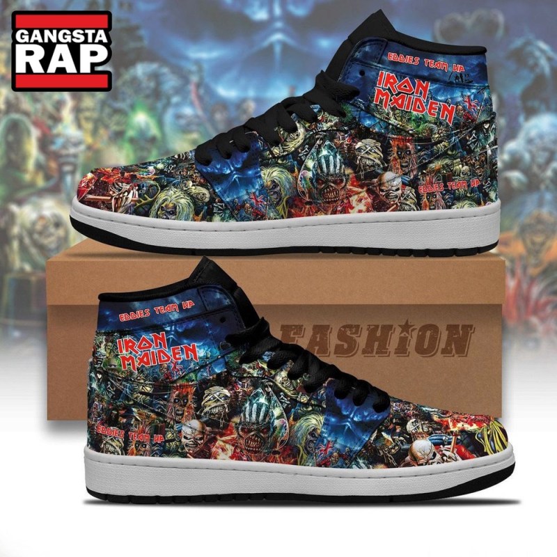 Premium Iron Maiden Eddies Team Up Air Jordan 1 Iron Maiden Hightop Shoes Premium Iron Maiden Eddies Team Up Air Jordan 1 Hightop Shoes IFDDAJ10143 Idea Fanatic