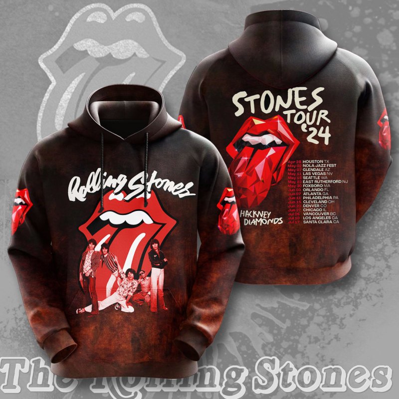 ROLLING STONES Hoodie NGHIAVT1491 PANH The Rolling Stones Combo 3D Apparels IFDDCLEC0020 Idea Fanatic