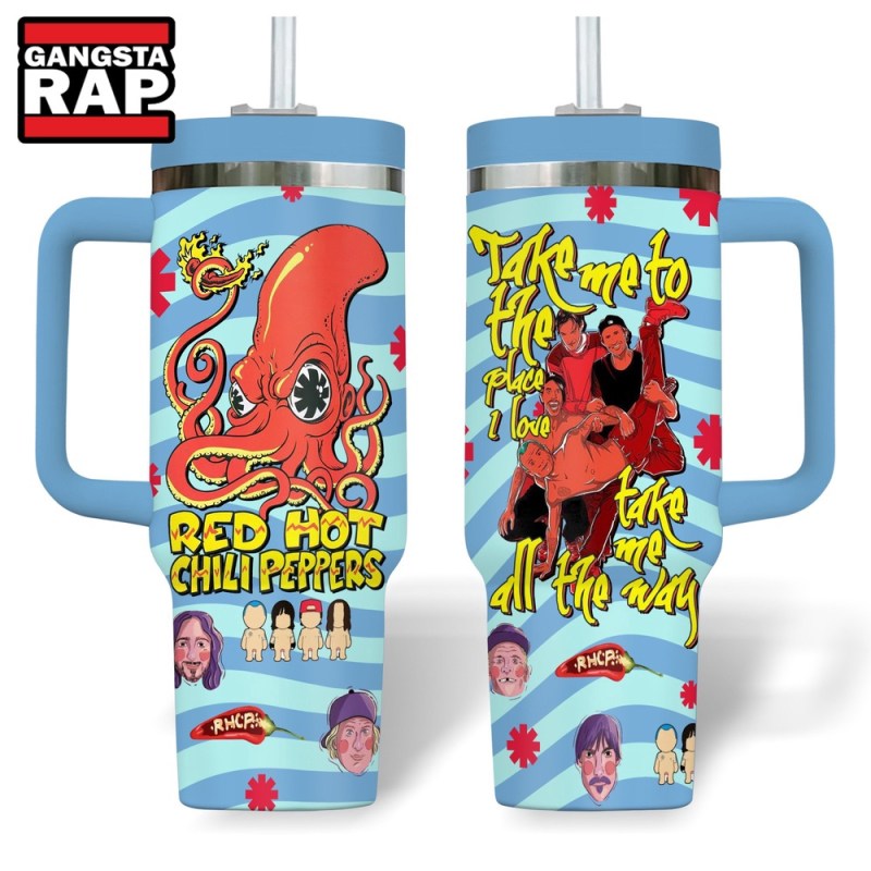 Red Hot Chili Peppers Take Me All The Way Stanley Tumbler 40oz Red Hot Chili Peppers Take Me All The Way Stanley Tumbler 40oz IFDD40OZ0037 Idea Fanatic