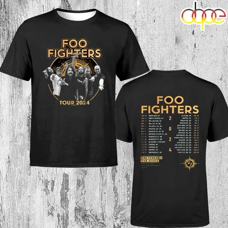 Rock Out in Style with the Foo Fighters 2024 Tour Unisex T Shirt Rock Out in Style with the Foo Fighters 2024 Tour Unisex T-Shirt IDF1789190 Idea Fanatic