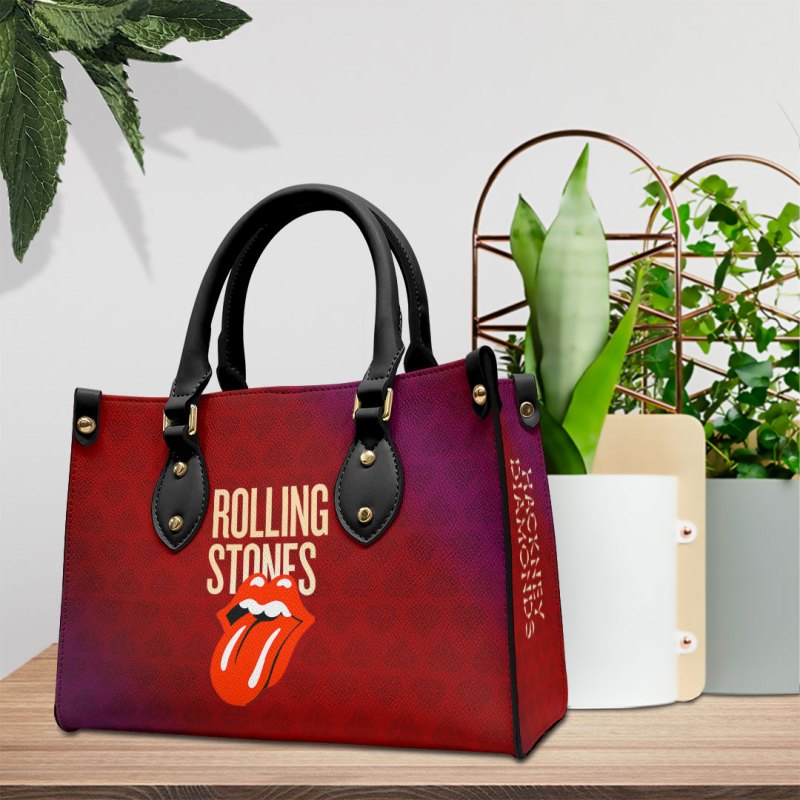 Rolling Stones Handbag leather NGHIAVT1222 PANH 2 The Rolling Stones Premium Leather Lady HandBag IFDDLHB0002 Idea Fanatic