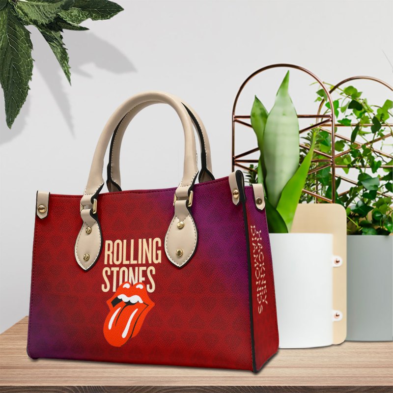 Rolling Stones Handbag leather NGHIAVT1222 PANH 4 The Rolling Stones Premium Leather Lady HandBag IFDDLHB0002 Idea Fanatic