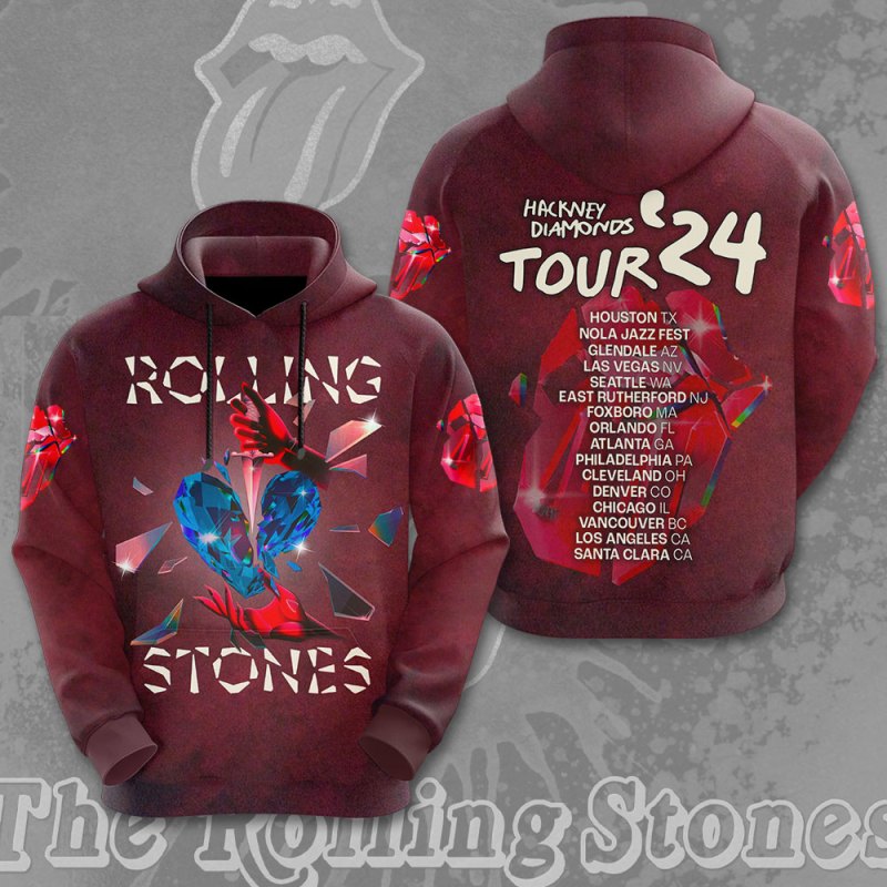 Rolling Stones Tshirt Hoodie NGHIAVT1220 Hoodie The Rolling Stones Combo 3D Apparels IFDDCLEC0010 Idea Fanatic