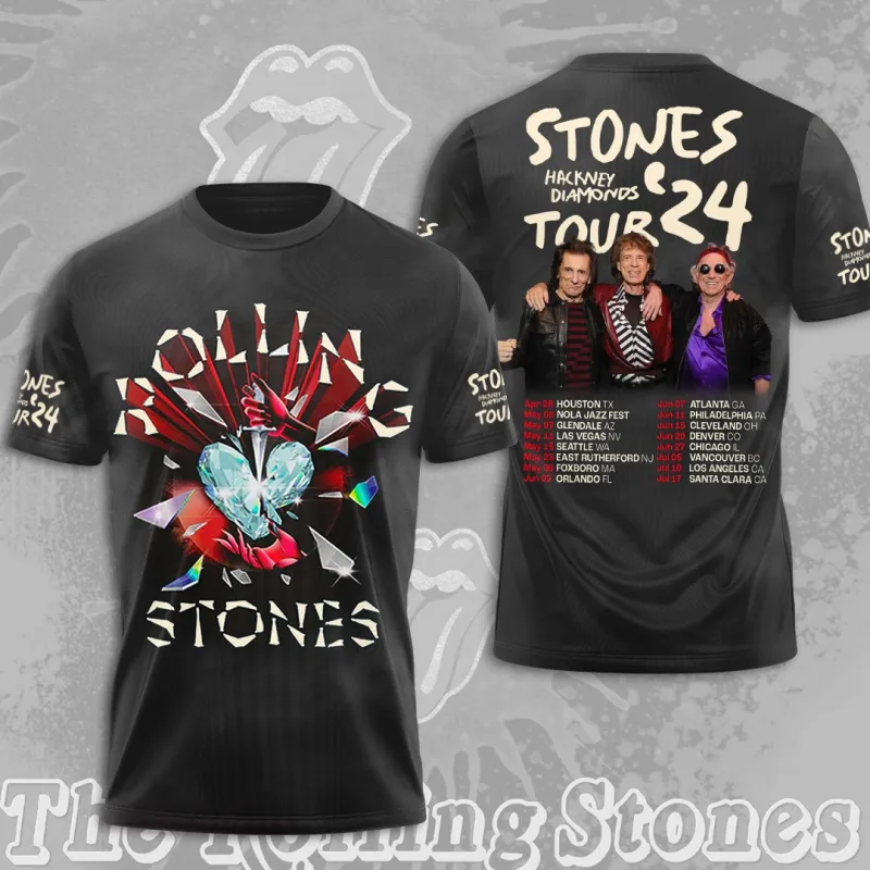 Rolling Stones Tshirt Hoodie NGHIAVT1212 PANH 2 The Rolling Stones Combo 3D Apparels IFDDCLEC0001 Idea Fanatic