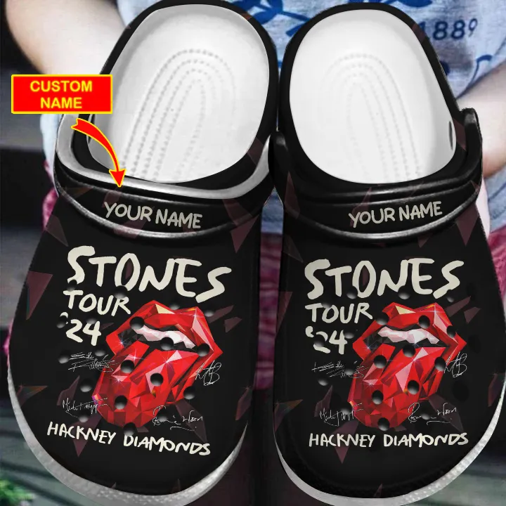 STO010324LNQ1VKH mk Rolling Stones Hackney Diamonds Tour 2024 Rolling Stones Clog STO010324LNQ1VKH Idea Fanatic