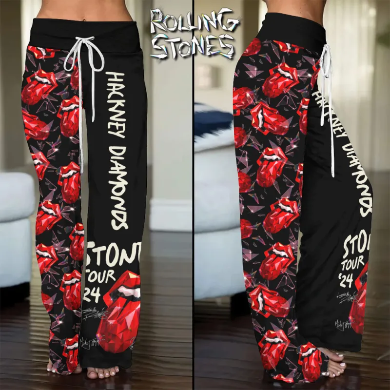 STO010324LNQ3TTT mk Rolling Stones Hackney Diamonds Tour 2024 Rolling Stones High-Waisted Straight-Leg Trousers STO010324LNQ3TTT Idea Fanatic