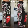 STO240224LNQ5TTT mk The Rolling Stones High-Waisted Straight-Leg Trousers IDF881324 Idea Fanatic