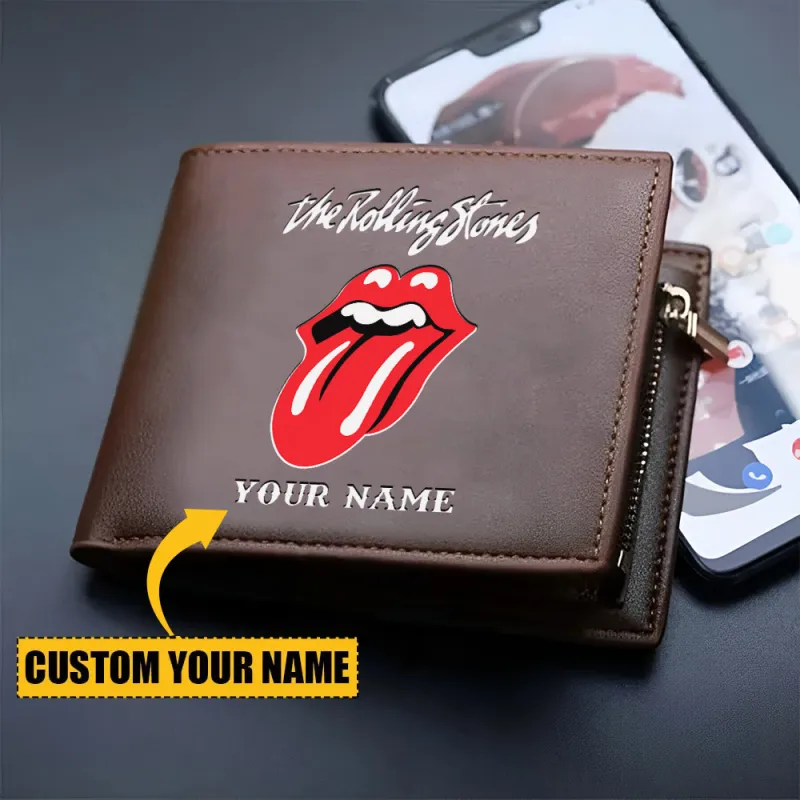 STO240224LNQ6TTT mk1 Rolling Stones Hackney Diamonds Tour 2024 Leather Wallet IDF881282 Idea Fanatic