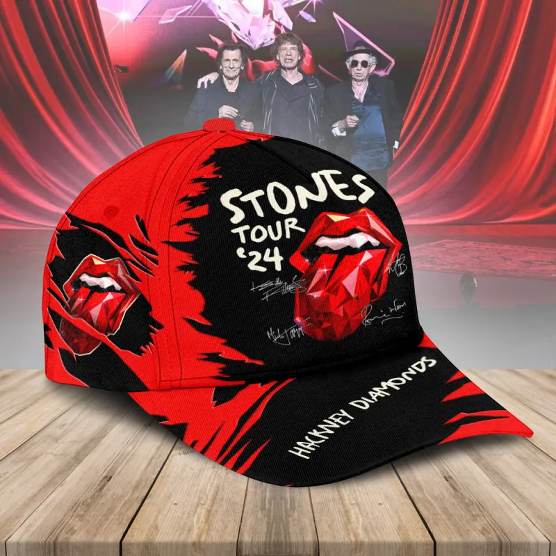 STO240224LNQ8TTT mk2 Rolling Stones Hackney Diamonds Tour 2024 Classic Cap STO240224LNQ8TTT Idea Fanatic