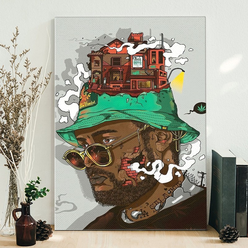 SchoolBoy Q Art Hip Hop 90s Poster Canvas Painting SchoolBoy Q Art Hip Hop 90s Poster Canvas Painting IDFCWA0235 Idea Fanatic