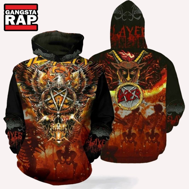 Slayer Rock Band Music Skull All Over Print Hoodie Shirt Slayer Rock Band Music Skull All Over Print Hoodie Shirt IFDDHD0036 Idea Fanatic