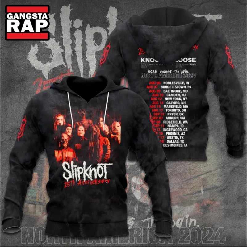 Slipknot 25th Anniversary North America Tour Schedule Hoodie Slipknot 25th Anniversary North America Tour Schedule Hoodie IFDDHD0078 Idea Fanatic