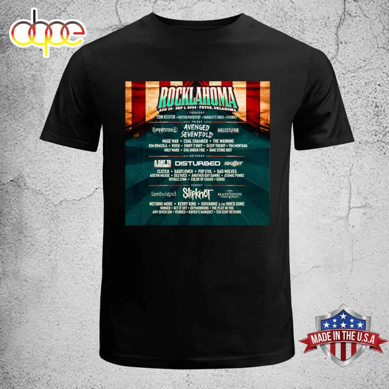 Slipknot Rocklahoma Avenged Sevenfold Tour 2024 Unisex T Shirt Slipknot Rocklahoma Avenged Sevenfold Tour 2024 Unisex T-Shirt IDF179176 Idea Fanatic