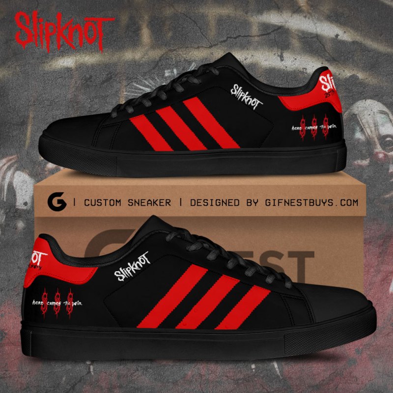 Slipknot Stan Smith Shoes TANTN6439 mk1 Slipknot Custom Stan Smith Shoes IFDDSS0012 Idea Fanatic