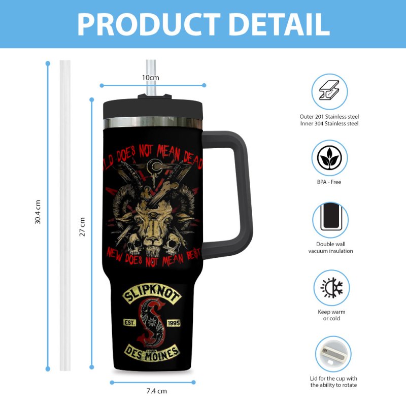 Slipknot Stanley Tumbler ANHNV4767 PANH 4 Slipknot Personalized 40oz Stanley Tumbler IFDD40OZ0158 Idea Fanatic