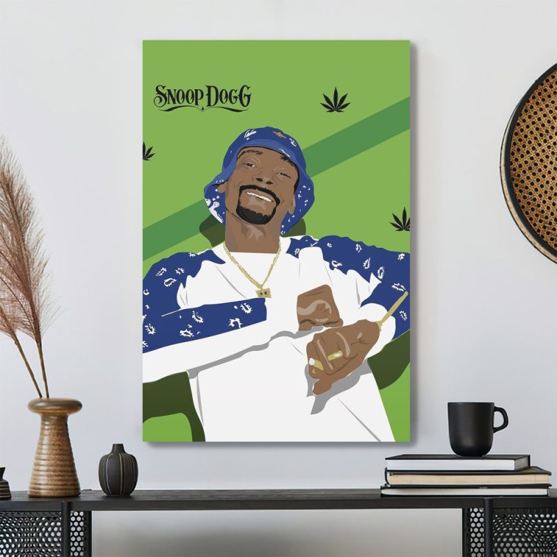 Snoop Dogg Illustration Artwork Hip Hop 90s Poster Canvas Snoop Dogg Illustration Artwork Hip Hop 90s Poster Canvas IDFCWA0240 Idea Fanatic