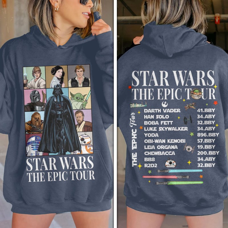 Star Wars 3D Apparels VANDH2728 Hanh Hoodie Blue Star Wars x Taylor Swift Combo 3D Apparels IFDDCLEC0308 Idea Fanatic
