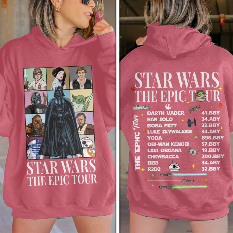 Star Wars 3D Apparels VANDH2728 Hanh Hoodie Pink Star Wars x Taylor Swift Combo 3D Apparels IFDDCLEC0307 Idea Fanatic