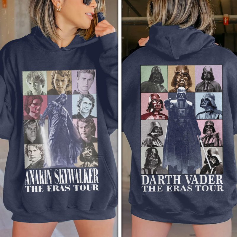 Star Wars Anakin Skywalker 3D Apparels VANDH2729 Hanh Navy Hoodie Star Wars x Taylor Swift Combo 3D Apparels IFDDCLEC0309 Idea Fanatic