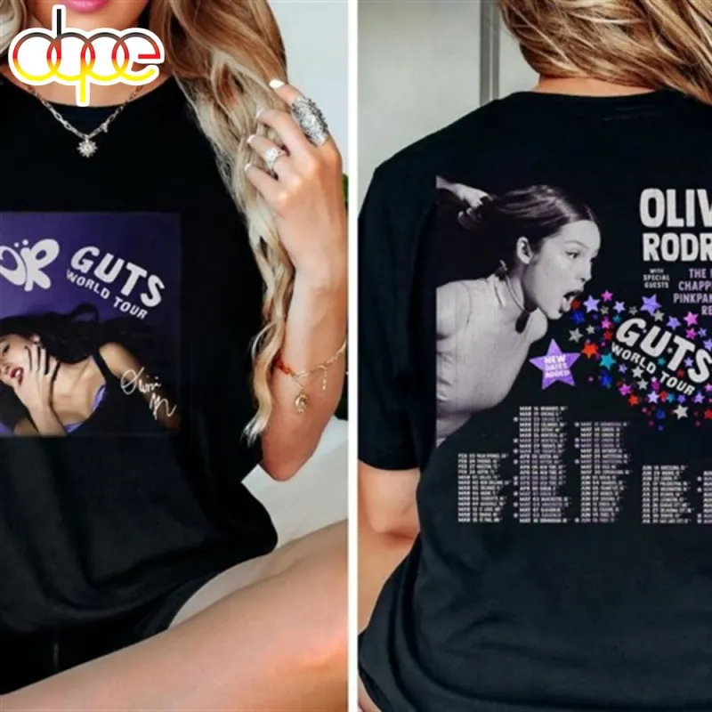 Stream Olivia Rodrigo Guts Full Date Tour 2024 Black T Shirt Stream Olivia Rodrigo Guts Full Date Tour 2024 Black T-Shirt IDF173432 Idea Fanatic