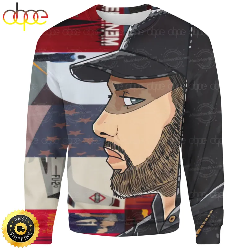 Sweatshirt Front 4 American Rapper Eminem Art 3D Shirt All Over Print IDF819700 Idea Fanatic