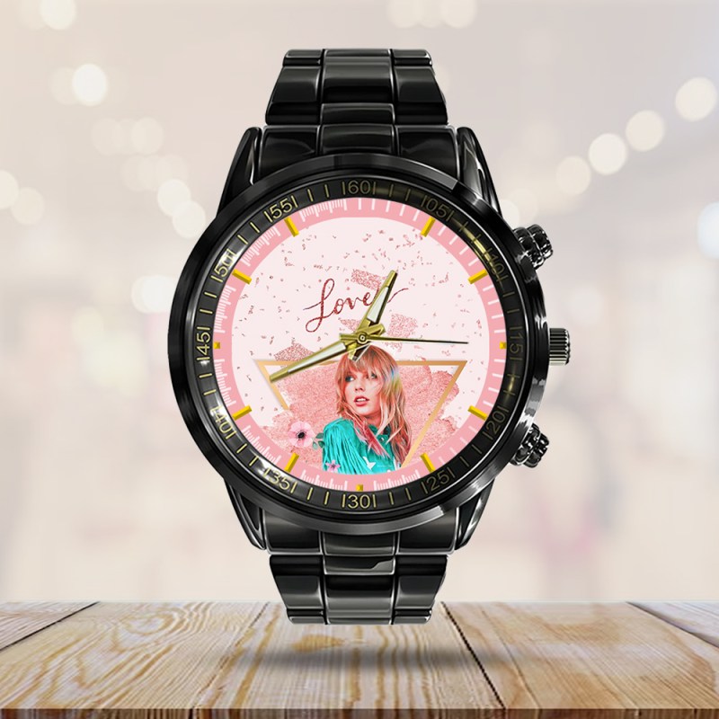 TAYLOR SWIFT Black Stainless Steel Watch GNE PANH 2 1 Taylor Swift Black Stainless Steel Watch IFDDWCH0019 Idea Fanatic