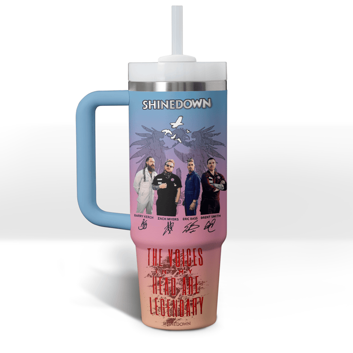 TB77 Shinedown Music Custom 40oz Stainless Steel Tumbler IFDD40OZ0132 Idea Fanatic