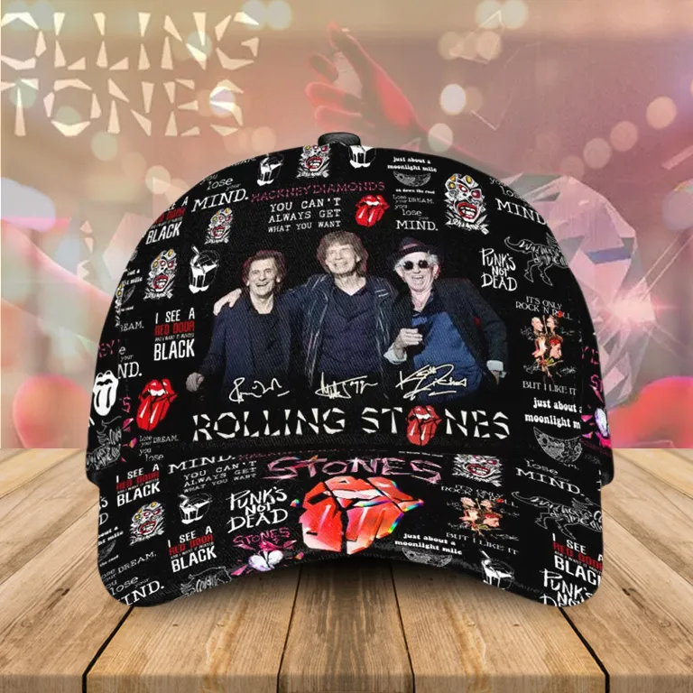 TRS030424L51 mk 1 The Rolling Stones Classic Cap TRS030424L51 Idea Fanatic