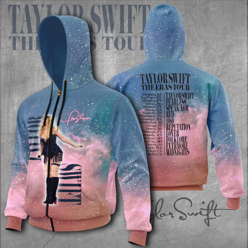 TW Zip up Hoodie NGHIAVT0574 Taylor Swift Combo 3D Apparels IFDDCLEC0168 Idea Fanatic