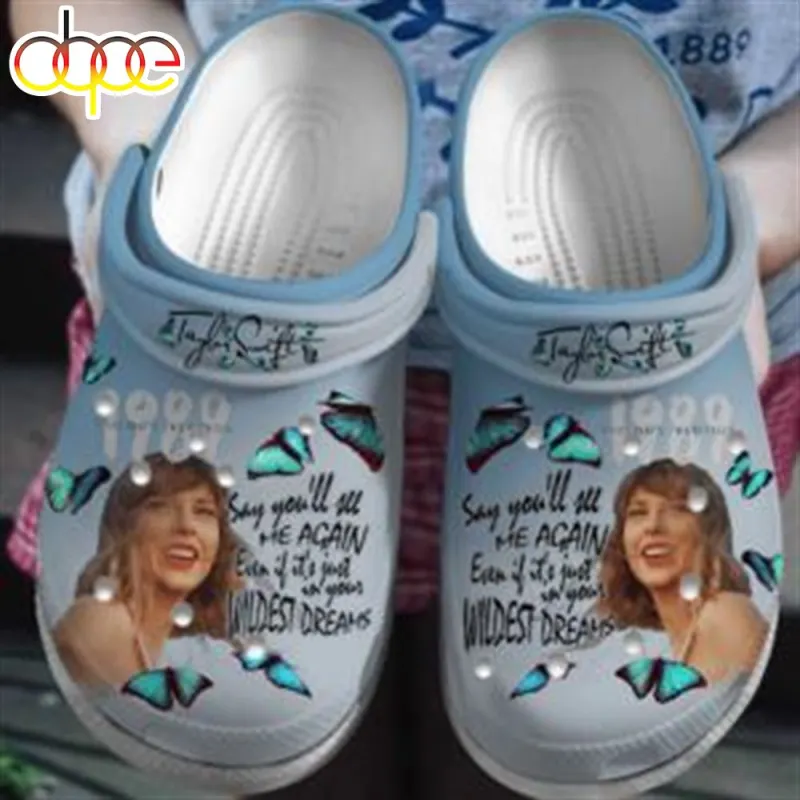 Taylor Swift 1989 Clogs Taylor Swift X Crocs The Eras Tour 2024 Taylor Swift Music Limited Clogs IDF178343 Idea Fanatic