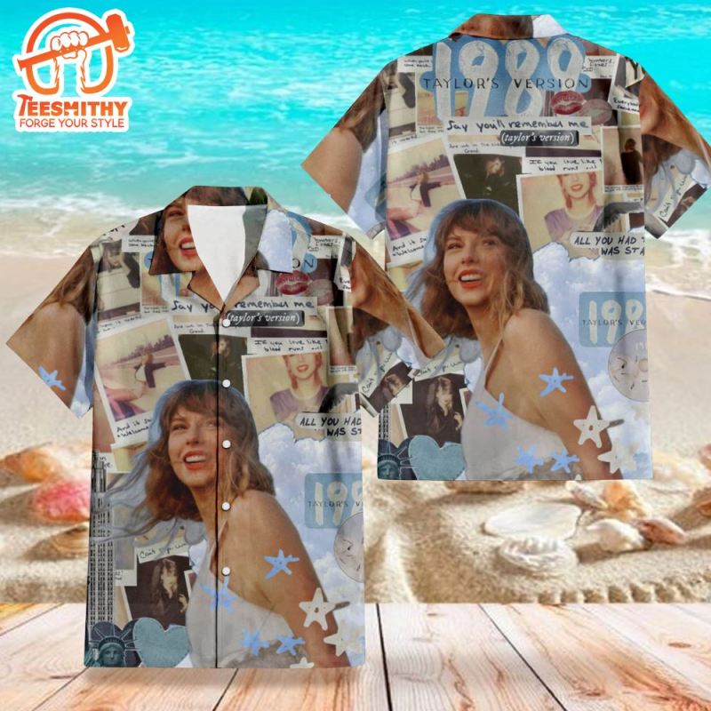 Taylor Swift 1989 Taylor Version Aesthetic 2024 Summer For Fan Gifts Hawaiian Shirt Taylor Swift 1989 Taylor Version Aesthetic 2024 Hawaiian Shirt IDF77382 Idea Fanatic