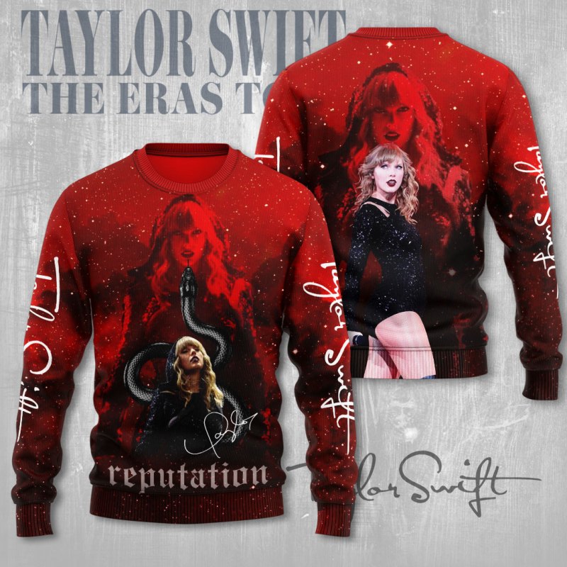 Taylor Swift 3D Apparels MAITM5011 Ugly Sweatshirt Taylor Swift Combo 3D Apparels IFDDCLEC0256 Idea Fanatic