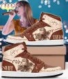 Taylor Swift Air Jordan 1 High Top Shoes Ver For Fans Taylor Swift Air Jordan 1 High Top Shoes IDF181403 Idea Fanatic