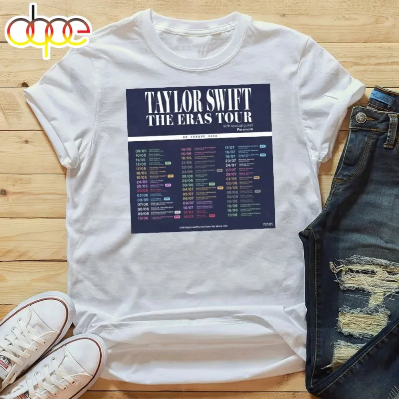 Taylor Swift Announces Additional 2024 North American Eras Tour Dates T Shirt Taylor Swift Announces Additional 2024 North American Eras Tour Dates T-Shirt IDF175889 Idea Fanatic