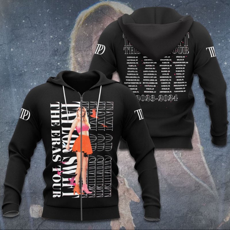 Taylor Swift Apparel TANTN8269 ziphoodie Taylor Swift Combo 3D Apparels IFDDCLEC0401 Idea Fanatic