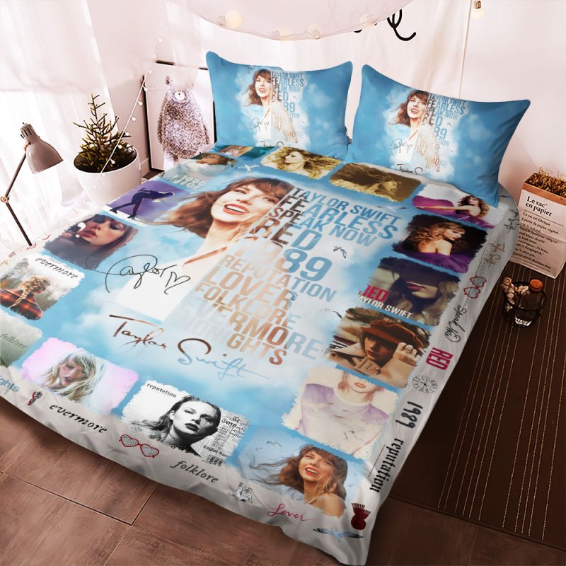 Taylor Swift Bedding Set TANTN3170 Taylor Swift Premium Bedding Set IFDDBED0009 Idea Fanatic