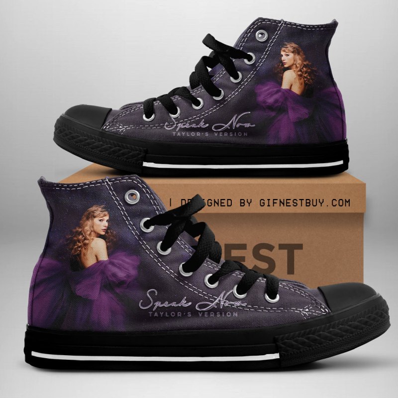 Taylor Swift Canvas high top HOATT3744 2 Taylor Swift Premium High Top Canvas Shoes IFDDHTCS0024 Idea Fanatic