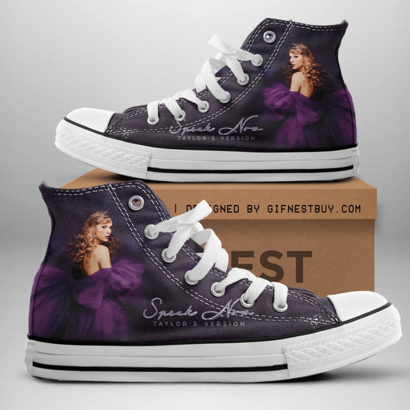 Taylor Swift Canvas high top HOATT3744 Taylor Swift Premium High Top Canvas Shoes IFDDHTCS0024 Idea Fanatic