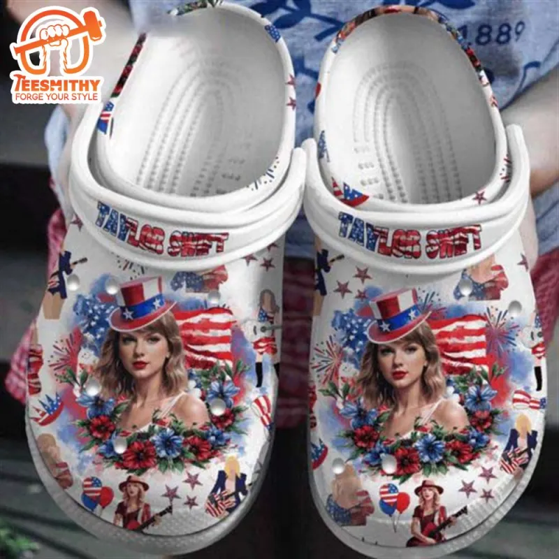 Taylor Swift Happy Independence Day Crocs Taylor Swift Happy Independence Day Crocs IDF78445 Idea Fanatic