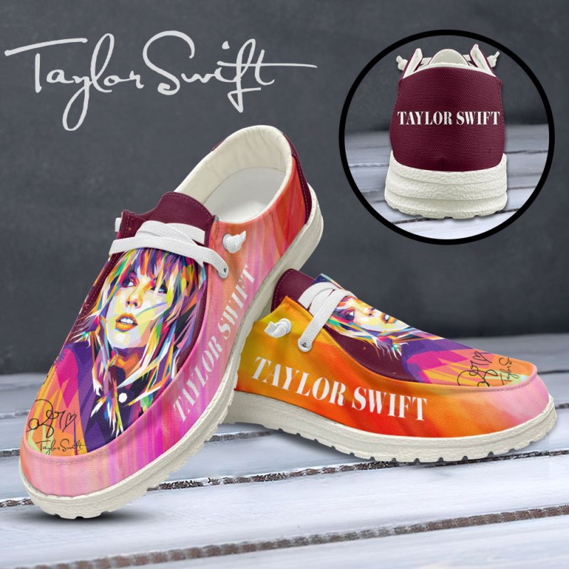 Taylor Swift Hey Dude Shoes VANDH1274 Taylor Swift Custom Hey Dude Shoes IFDDDUDE0001 Idea Fanatic